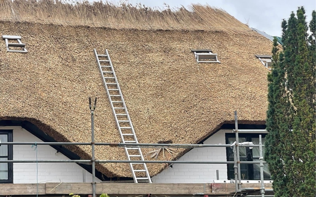 During process of Re-Thatching a roof